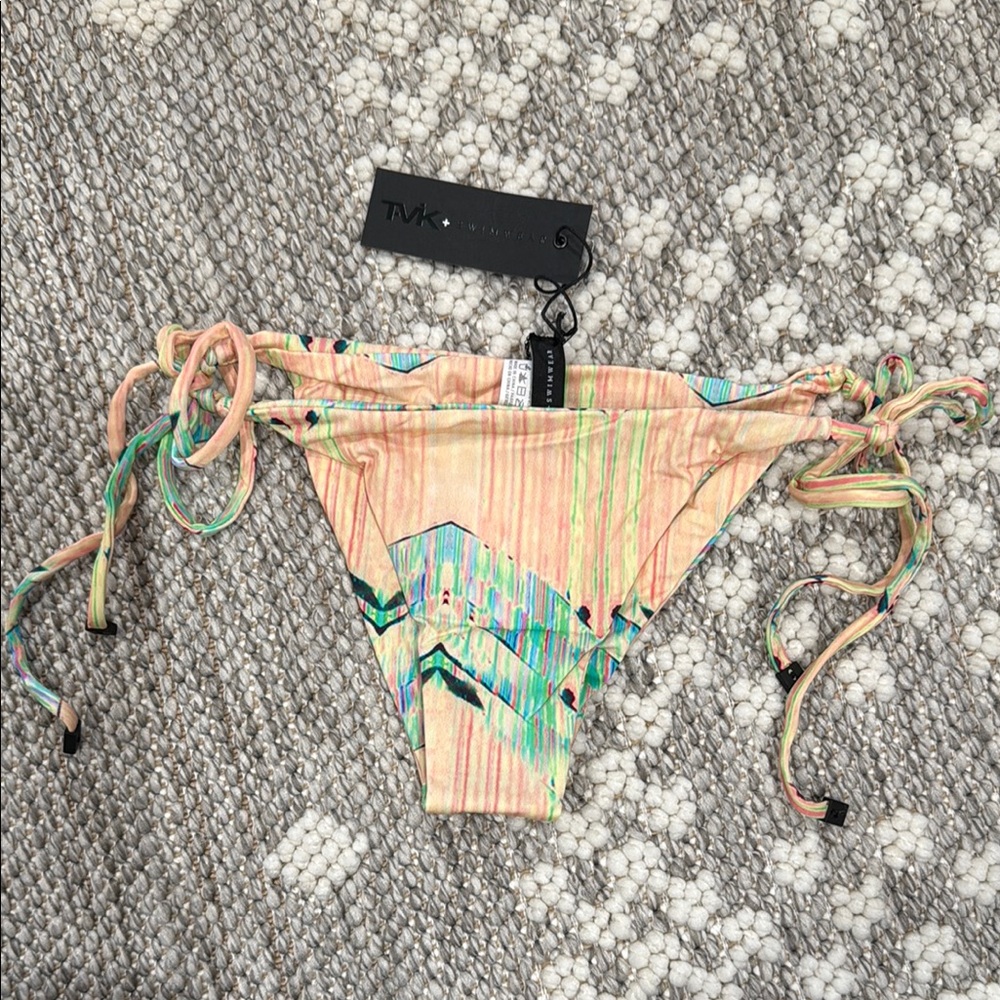 TAVIK Colorful Bikini Bottom with Geometric Pattern